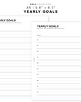 PR67 - Yearly Goals - Printable Insert