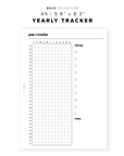 PR169 - Yearly Tracker - Printable Insert