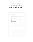 PR203 - Bookish Review V2 - Printable Insert