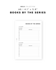 PR194 - Books by the Series - Printable Insert