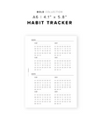 PR89 - Habit Tracker - Printable Insert