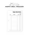PR144 - Happy Mail Tracker - Printable Insert