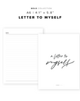 PR94 - Letter To Myself - Printable Insert