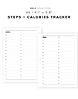 PR142 - Steps + Calories Tracker - Printable Insert