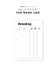 PR161 - The Book Log - Printable Insert