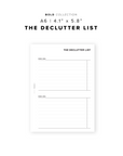 PR79 - The Declutter List - Printable Insert