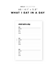 PR174 - What I Eat in a Day - Printable Insert