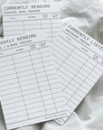 PPC10 - The Book Lovers 2 - Printable Planner Cards