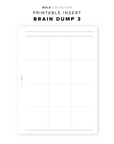 PR171 - Brain Dump 3 - Printable Insert