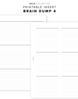 PR172 - Brain Dump 4 - Printable Insert