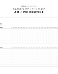 PR93 - AM/PM Routine Tracker - Printable Insert