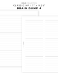 PR172 - Brain Dump 4 - Printable Insert