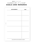 PR158 - Goals and Rewards - Printable Insert