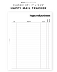 PR144 - Happy Mail Tracker - Printable Insert
