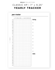 PR169 - Yearly Tracker - Printable Insert