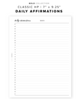 PR116 - Daily Affirmations - Printable Insert