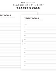 PR67 - Yearly Goals - Printable Insert