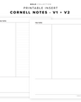 PR103 - Cornell Notes - Printable Insert