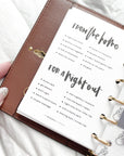 PRD135 - Date Night Ideas - Printable Dashboard
