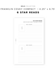 PR199 - 6 Star Reads - Printable Insert