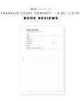 PR203 - Bookish Review V2 - Printable Insert
