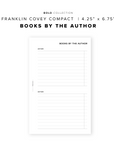 PR207 - Books by the Author - Printable Insert