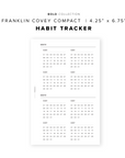PR89 - Habit Tracker - Printable Insert
