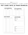 PR178 - Pet Care Information - Printable Insert