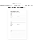 PR108 - Reading Journal - Printable Insert