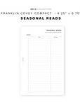 PR196 - Seasonal Reads - Printable Insert