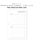 PR79 - The Declutter List - Printable Insert