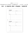 PR95 - V3: 2 Days on 1 Page / 2DO1P - Printable Insert