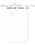 PR206 - Week on 1 Page / WO1P V3 - Printable Insert