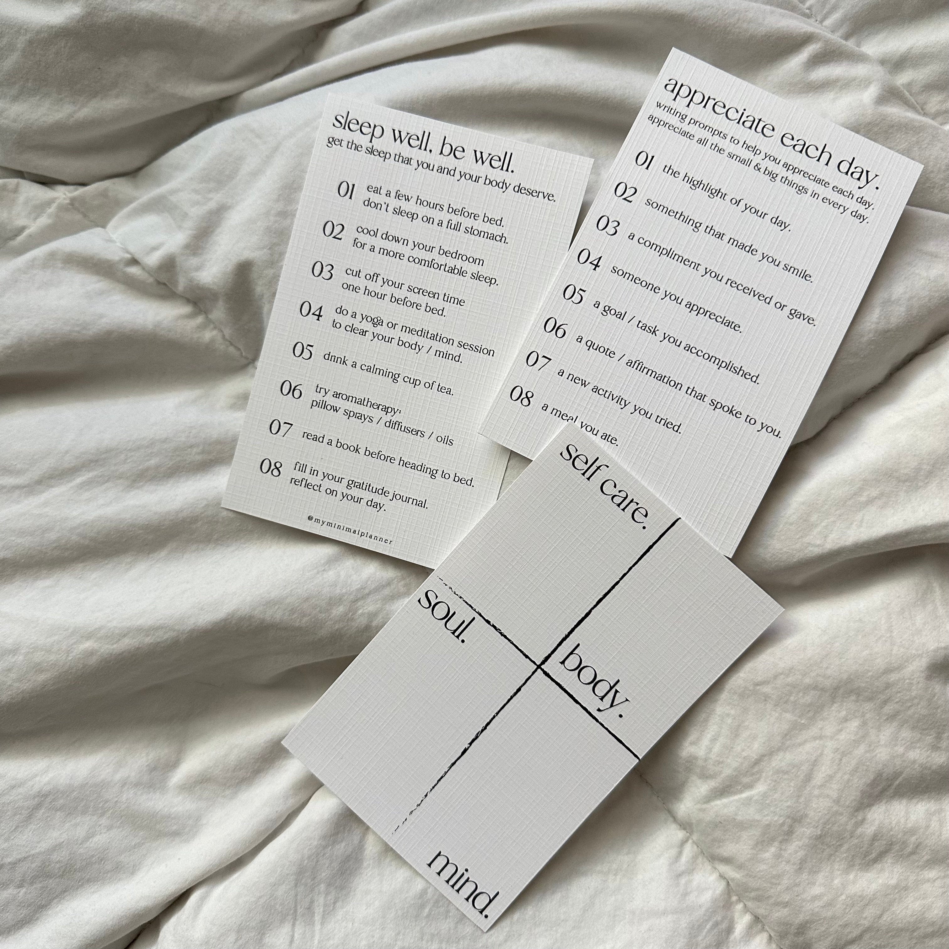 PPC04 - For A Better YOU - Printable Planner Cards