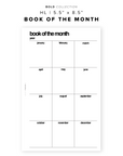 PR162 - Book of the Month - Printable Insert