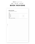 PR203 - Bookish Review V2 - Printable Insert