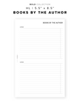 PR207 - Books by the Author - Printable Insert