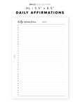 PR116 - Daily Affirmations - Printable Insert