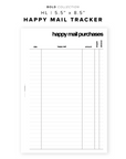 PR144 - Happy Mail Tracker - Printable Insert