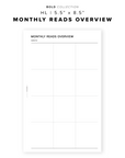 PR197 - Monthly Reads Overview - Printable Insert