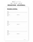 PR108 - Reading Journal - Printable Insert