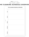 PR97 - The Cleaning Schedule Overview - Printable Insert