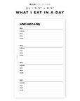 PR174 - What I Eat in a Day - Printable Insert