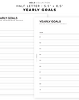 PR67 - Yearly Goals - Printable Insert