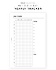 PR169 - Yearly Tracker - Printable Insert