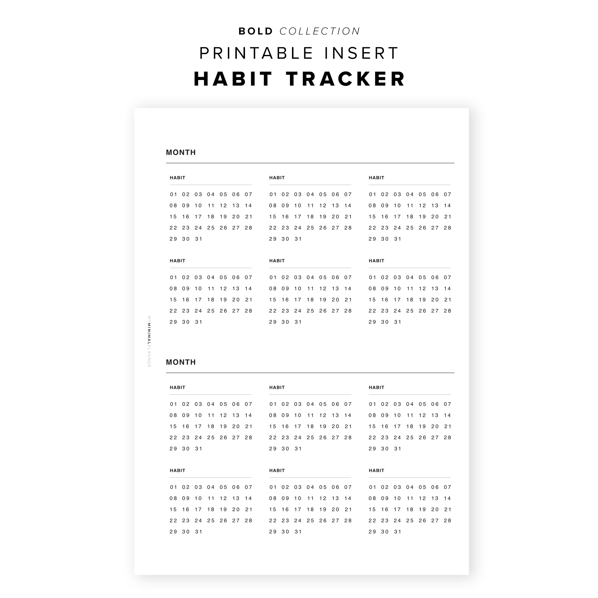 Habit-Tracker Templates and Ideas on Instagram