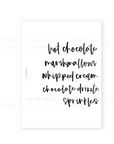 PRD161 - Hot Chocolate - Printable Dashboard