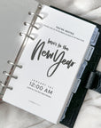 PRD162 - New Years Invitation - Printable Dashboard