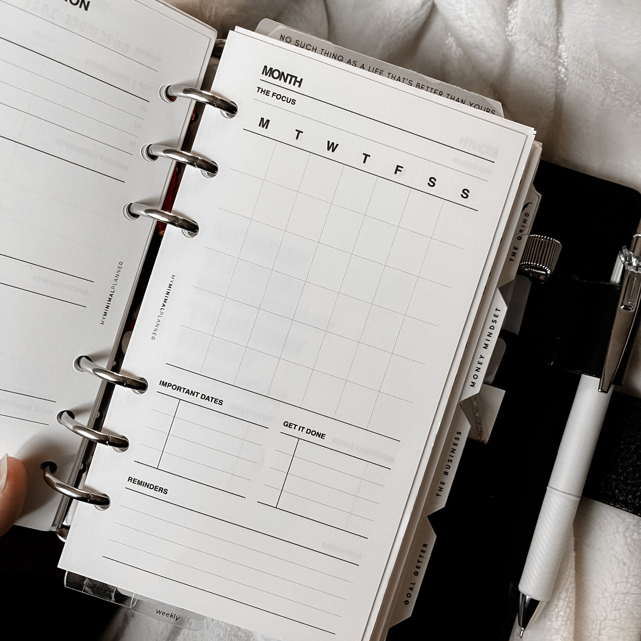 Goal Planner: Printable A6 Planner Inserts For Goal Getters