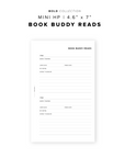 PR191 - Book Buddy Reads - Printable Insert